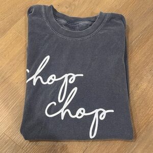 Comfort Colors Gray Tee with White Design